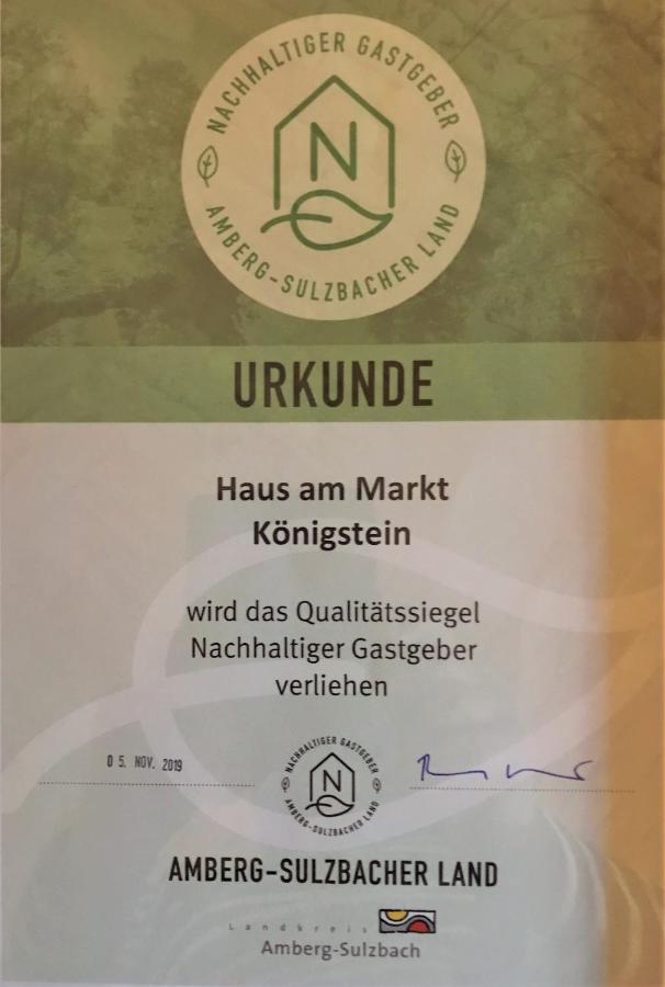 Apartment Haus Am Markt Konigstein in der Oberpfalz